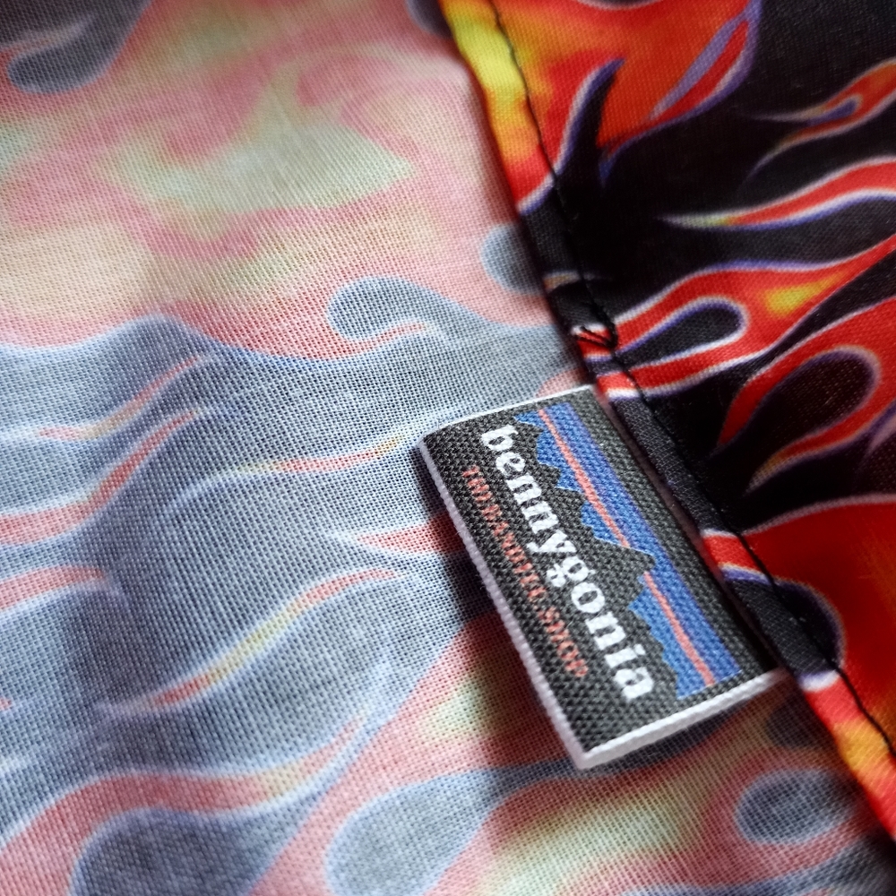 Handmade La Flame "The Flame" Bennygonia 90s Shorts UNISEX - Picture 3 of 7